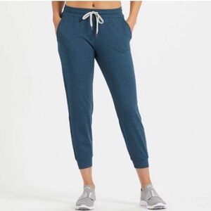 Vuori performance jogger Blue Heathered cropped Sz Small